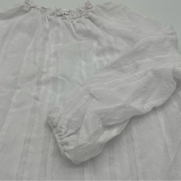 Bella Dahl White Striped Blouse - Picture 3 of 9